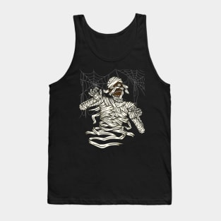 Mummy smile happy halloween Tank Top